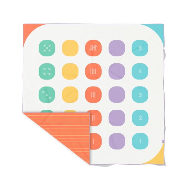 QUUT: dwustronny ręcznik plażowy PlayTowels XL (180 x 180cm) Balancing Game