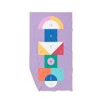QUUT: dwustronny ręcznik plażowy PlayTowels L (180 x 100cm) Hopscotch