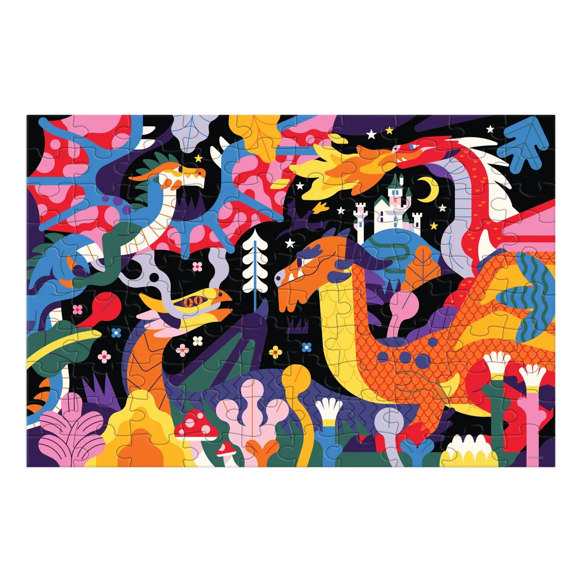 Mudpuppy: puzzle świecące w ciemności Smoki 100 elementów 5+ - obrazek 3