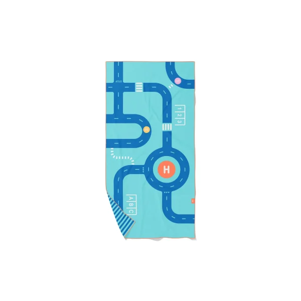QUUT: dwustronny ręcznik plażowy PlayTowels M (140 x 70cm) Road