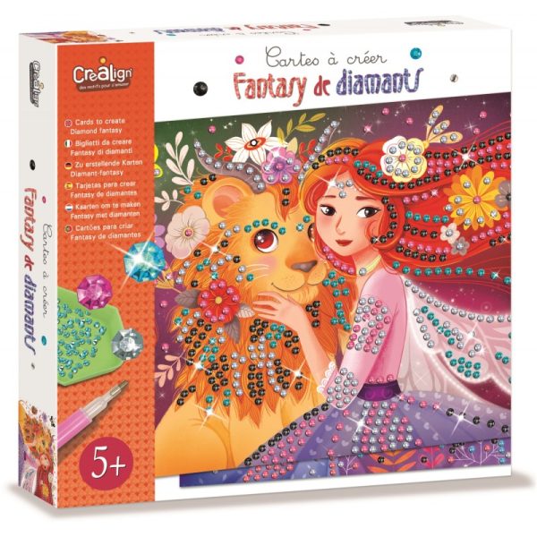 CREA LIGN: zestaw art obrazy z diamentami Fantasy 5+