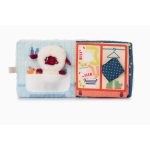 LILLIPUTIENS: książeczka aktywizująca z mini-przytulanką Dobranoc Owieczka Yvon 12 m+ - obrazek 4