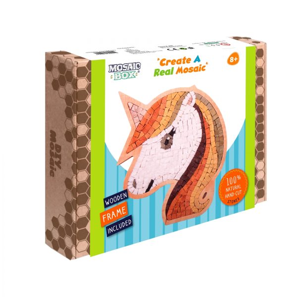 MOSAIKIT: kamienna mozaika MOSAICBOX Jednorożec