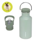 Lassig Bidon ze stali nierdzewnej z dodatkowym ustnikiem Unique zielony