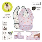 Lassig Zestaw śliniaków wodoodpornych 6m+ Happy Rascals Heart lavender - obrazek 2