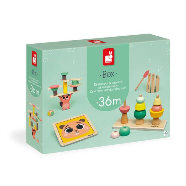 Janod: zestaw zabawek edukacyjnych Box 36 m-cy