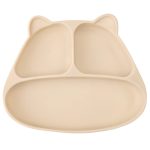 Mombella: talerzyk z przyssawką Panda Light Brown