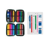 MILAN: piórnik 2-poziomowy z wyposażeniem DINOS - obrazek 3