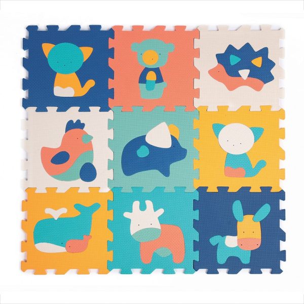 LUDI: puzzle piankowe – 9 zwierzątek