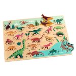 Djeco: Drewniana Układanka DINOZAURY 2+ - obrazek 2