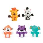 LUDI: zestaw 5 pacynek na palce ZWIERZĘTA SAWANNY