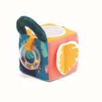 LUDI: tkaninowa KOSTKA aktywizująca z LISTKIEM i LUSTERKIEM