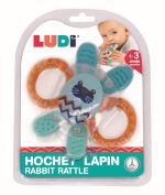 LUDI: grzechoczący GRYZAK sensoryczny – KRÓLICZEK - obrazek 4