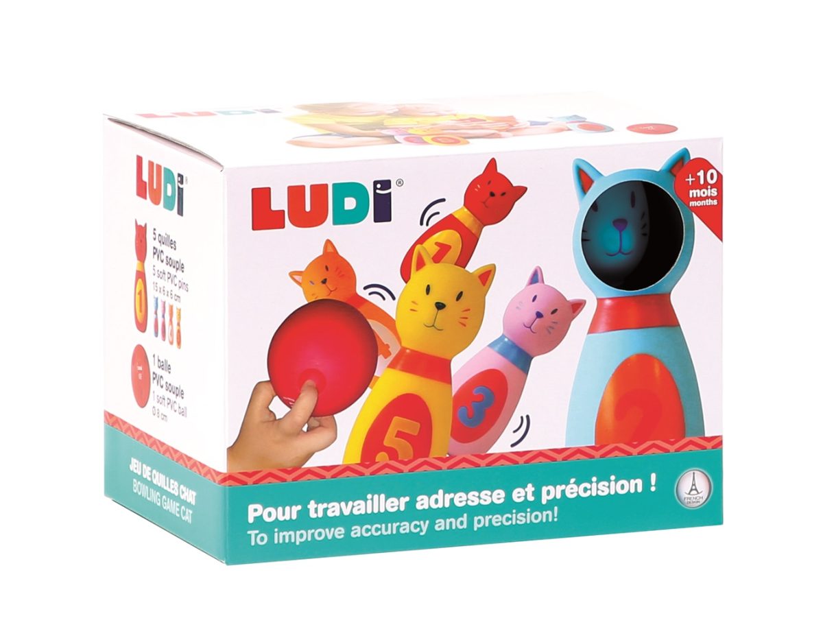 LUDI: miękkie KRĘGLE-KOTKI z CYFERKAMI - obrazek 3