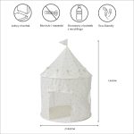 3 Sprouts: namiot dla dzieci Recycled Blueberry Ivory - obrazek 3