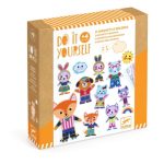 Djeco: ZESTAW kreatywny - filcowe magnesy ZWIERZĄTKA 4+