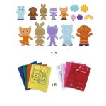 Djeco: ZESTAW kreatywny - filcowe magnesy ZWIERZĄTKA 4+ - obrazek 4