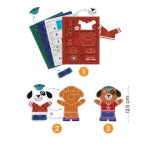 Djeco: ZESTAW kreatywny - filcowe magnesy ZWIERZĄTKA 4+ - obrazek 2