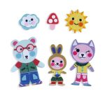 Djeco: ZESTAW kreatywny - filcowe magnesy ZWIERZĄTKA 4+ - obrazek 3