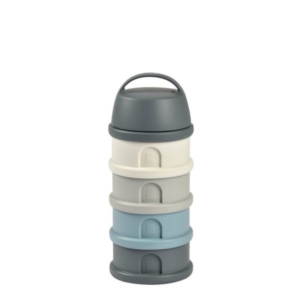 BEABA: pojemniki na mleko w proszku mineral grey/blue