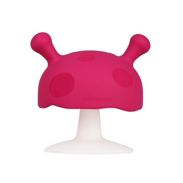 Mombella: gryzak uspokajający grzybek mushroom Dark Pink