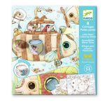 Djeco: Kolorowanki z okienkami MALO 5+