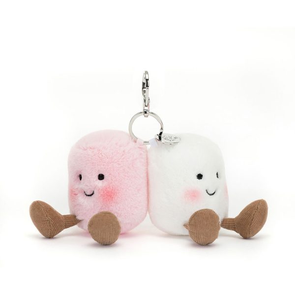 Jellycat: Breloczek wesołe pianki Marshmallow 15cm