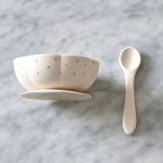 JackOJuno: Miseczka z łyżką - zestaw w kwiatki POPPY IN BLOOM - obrazek 3