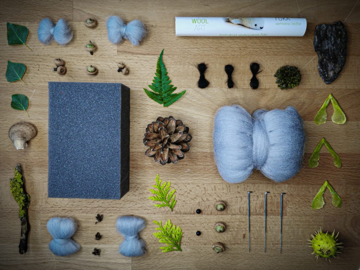 AGNA WOOL ART: Ufilcuj go sam! Zestaw do filcowania Foka - obrazek 3