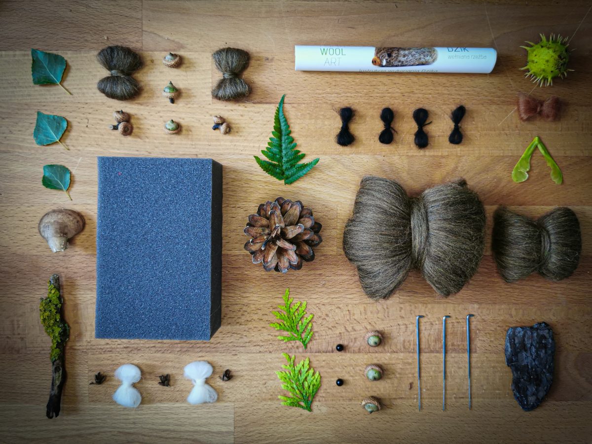AGNA WOOL ART: Ufilcuj go sam! Zestaw do filcowania Dzik - obrazek 3