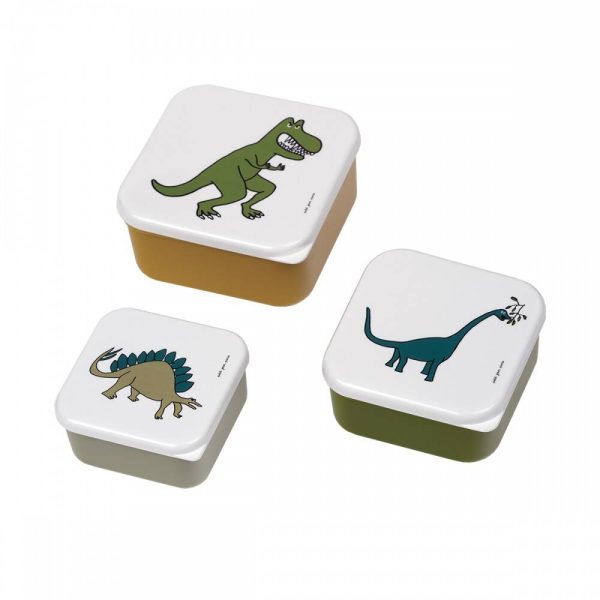 Petit Jour Paris: Dinozaury Lunch Box 3 szt.