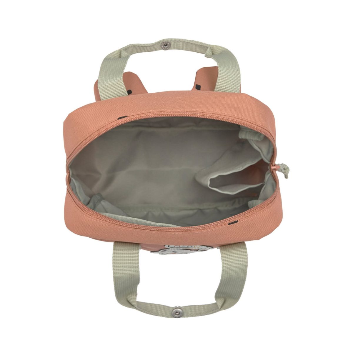 Lassig: mini plecak kwadratowy Happy Prints karmelowy - obrazek 3