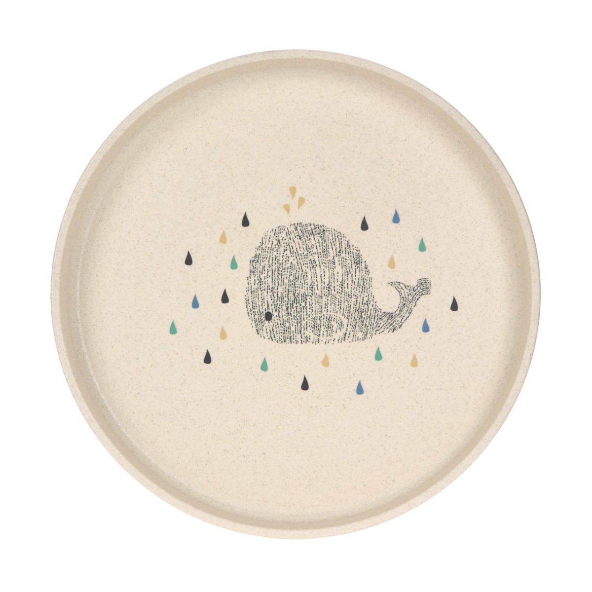 Lassig: talerz dla dzieci Little Water Whale - obrazek 1