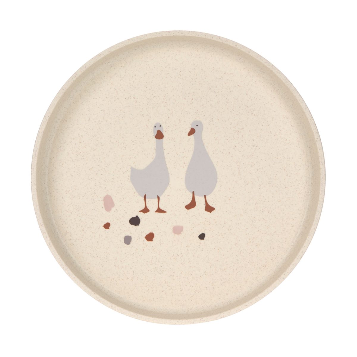 Lassig: talerz dla dzieci Tiny Farmer Goose Nature - obrazek 1