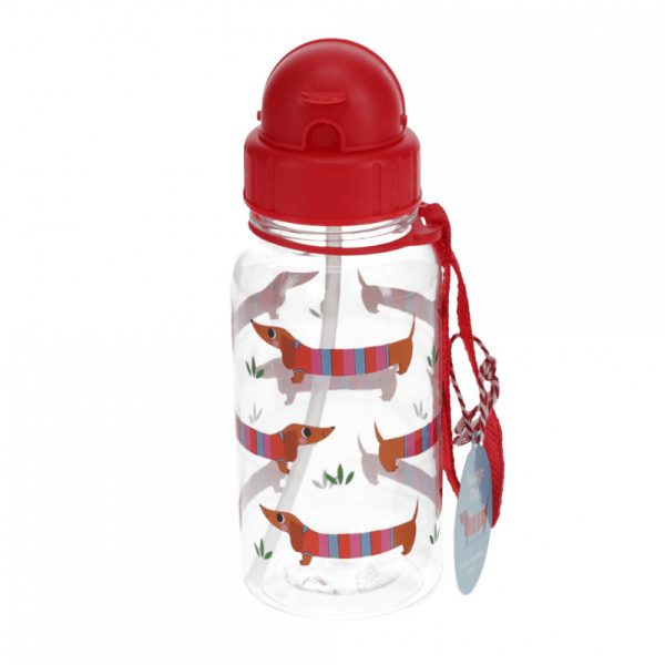 Rex London: bidon ze słomką 500ml Jamniki