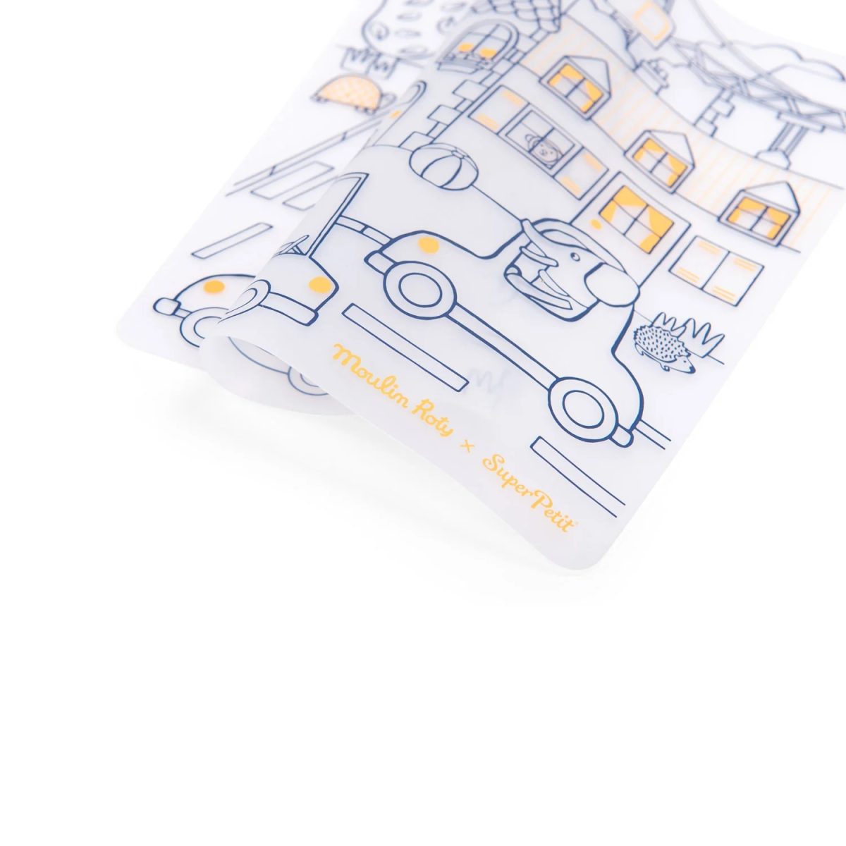 Moulin Roty: silikonowa mata do kolorowania Les Popipop - obrazek 3