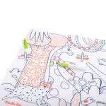 Moulin Roty: silikonowa mata do kolorowania Les Toupitis - obrazek 2