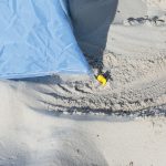 LUDI: brodzik plażowy POP-UP z NAMIOTEM – osłona od słońca i wiatru ochrona UV50 - obrazek 6