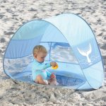 LUDI: brodzik plażowy POP-UP z NAMIOTEM – osłona od słońca i wiatru ochrona UV50 - obrazek 2