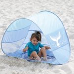 LUDI: brodzik plażowy POP-UP z NAMIOTEM – osłona od słońca i wiatru ochrona UV50 - obrazek 5