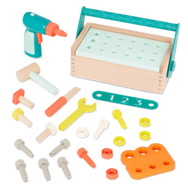 B.Toys: Fix ‘n’ Play Kit – skrzynka małego majsterkowicza z WIERTARKĄ