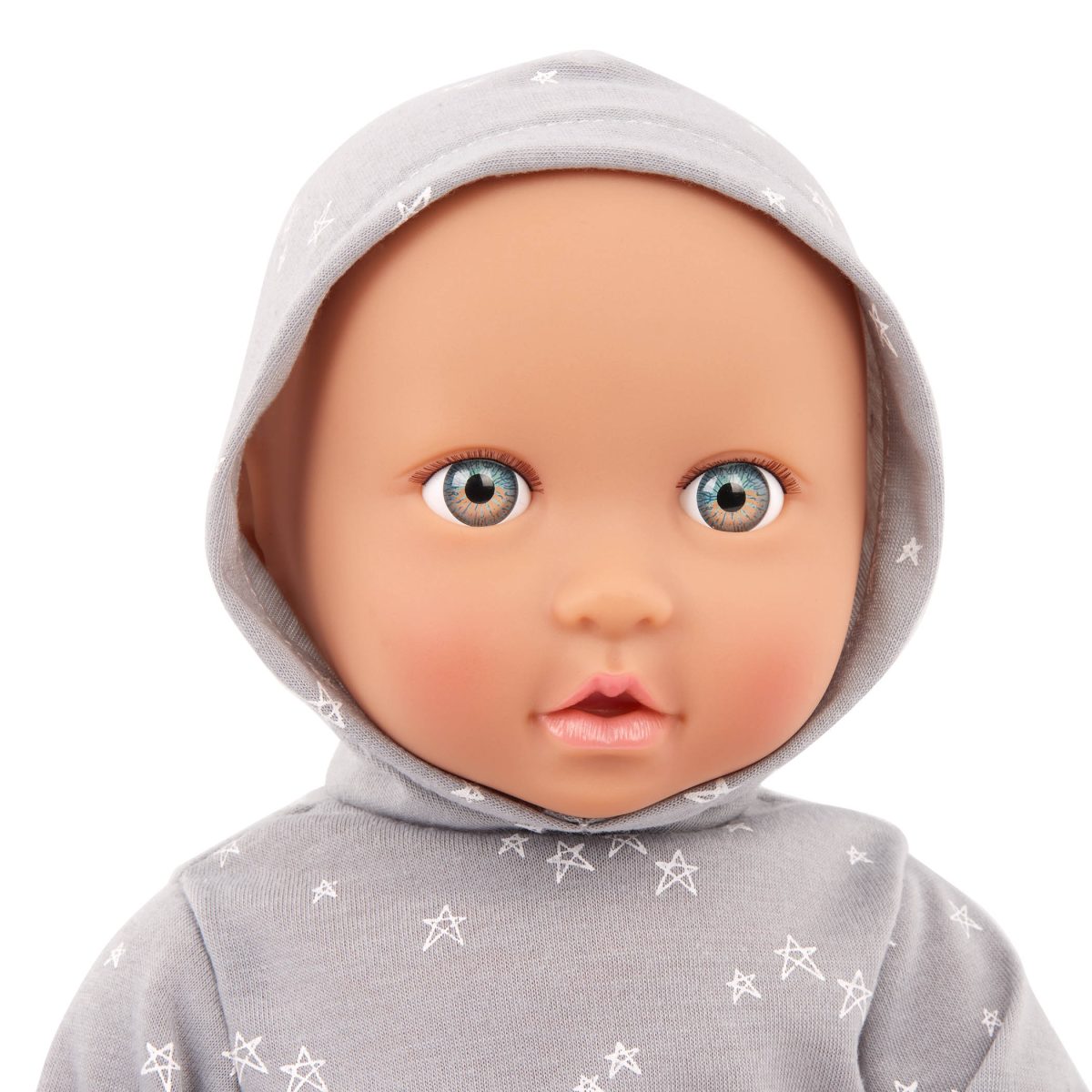 LBY7263_DP_C LullaBaby: lalka NIEMOWLĘ – CHŁOPIEC, ze smoczkiem, w ubranku z kapturem - obrazek 8