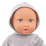 LullaBaby: lalka NIEMOWLĘ – CHŁOPIEC, ze smoczkiem, w ubranku z kapturem - obrazek 8