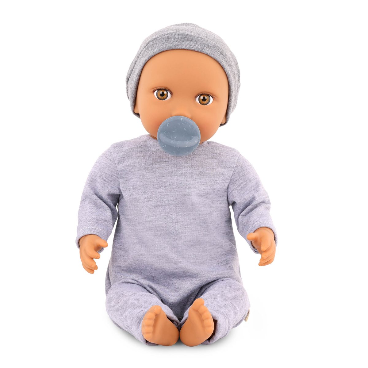 LBY7264_DP_A LullaBaby: lalka NIEMOWLĘ – CHŁOPIEC, ze smoczkiem, w pidżamce i czapeczce - obrazek 5