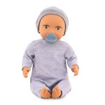 LullaBaby: lalka NIEMOWLĘ – CHŁOPIEC, ze smoczkiem, w pidżamce i czapeczce - obrazek 5