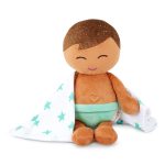 LullaBaby: lalka przytulanka DO KĄPIELI – CHŁOPIEC szatyn z ręczniczkiem - obrazek 8