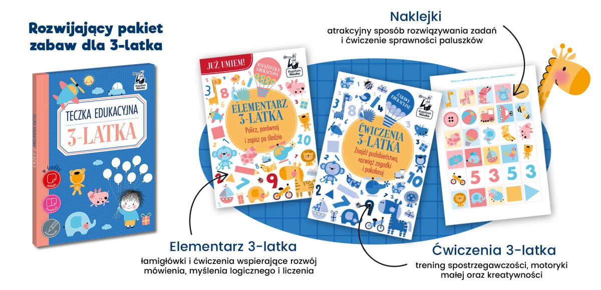 Kapitan Nauka: teczka edukacyjna 3-latka - obrazek 2