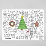 HeyDoodle: Duża Mata Silikonowa do Kolorowania A3 - Wesołych Świąt - obrazek 3