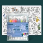 HeyDoodle: Duża Mata Silikonowa do Kolorowania A3 - Zawody