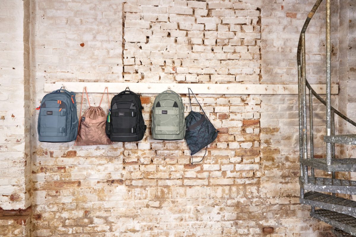 Lassig: torba sportowa / worek szkolny / Leaves caramel - obrazek 2